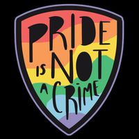 Pride Is Not A Crime LGBTQ Rainbow Drawstring Bag