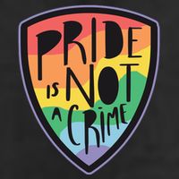 Pride Is Not A Crime LGBTQ Rainbow 25L Jumbo Tote