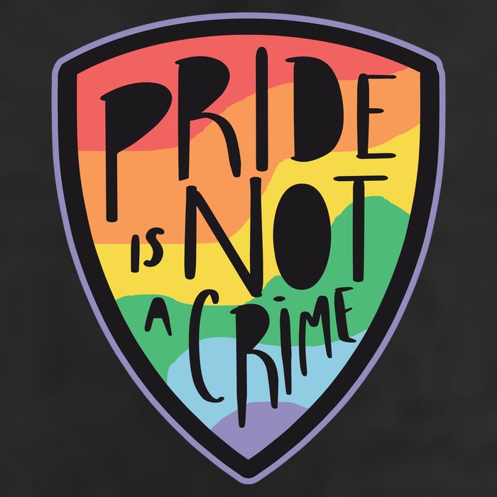 Pride Is Not A Crime LGBTQ Rainbow 25L Jumbo Tote