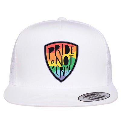Pride Is Not A Crime LGBTQ Rainbow Flatbill Hat