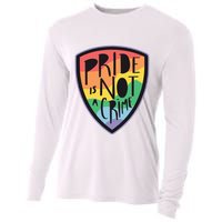 Pride Is Not A Crime LGBTQ Rainbow Cooling Performance Long Sleeve Crew