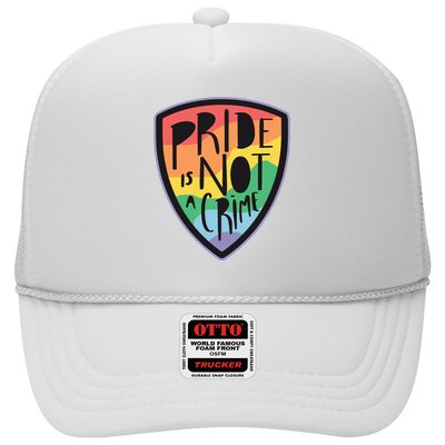 Pride Is Not A Crime LGBTQ Rainbow Trucker Hat
