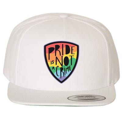 Pride Is Not A Crime LGBTQ Rainbow Wool Snapback Cap