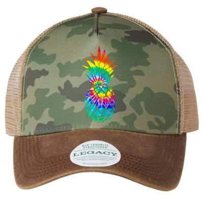 Colorful Dyed Pineapple Legacy Tie Dye Trucker Hat