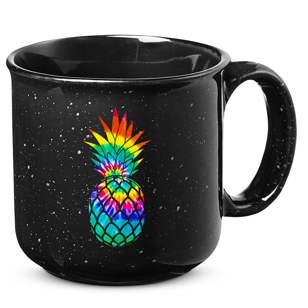 Colorful Dyed Pineapple 15oz Campfire Ceramic Mug
