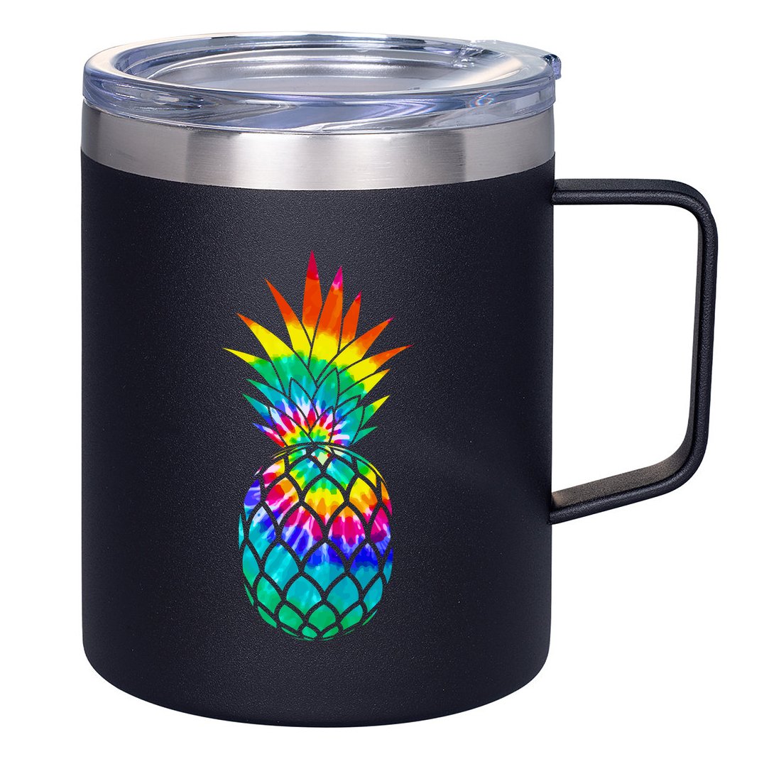 Colorful Dyed Pineapple 12oz Stainless Steel Coffee Mug