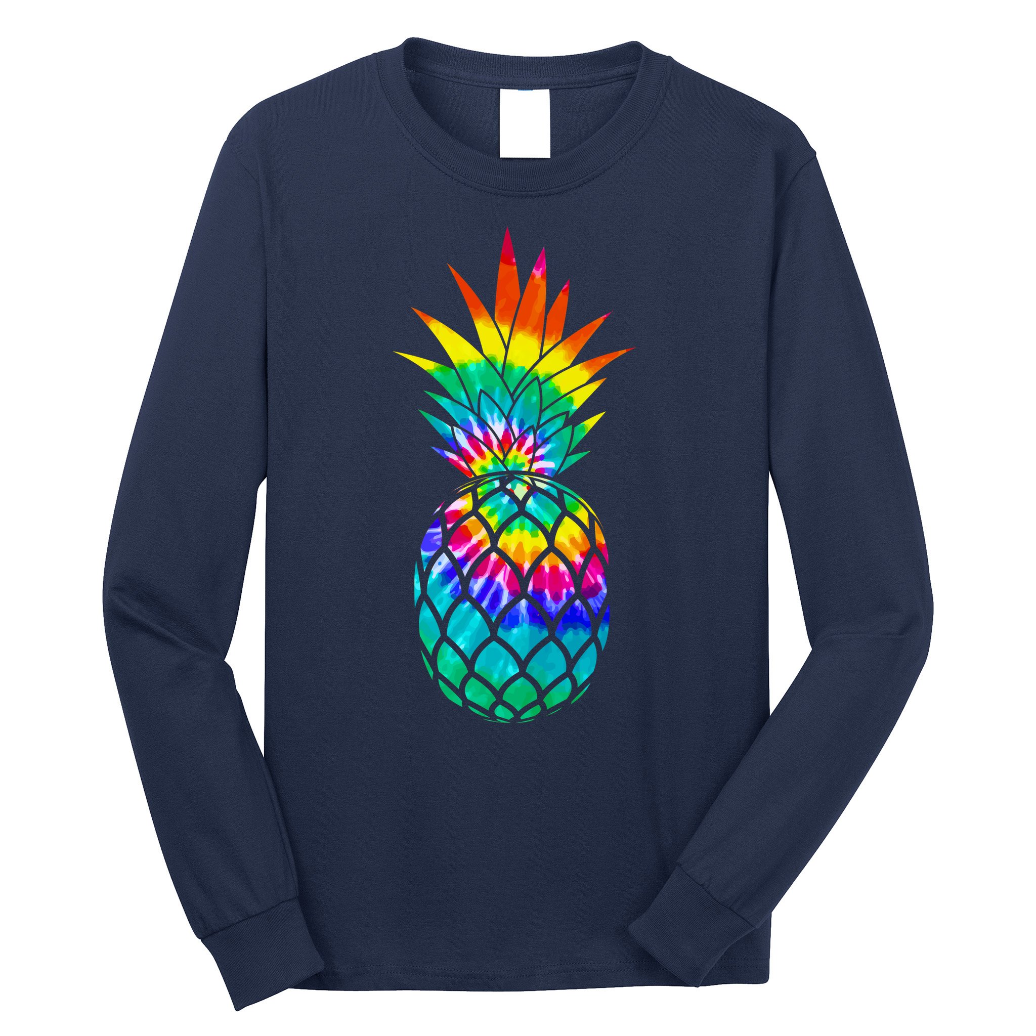 Colorful Dyed Pineapple Long Sleeve Shirt