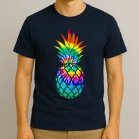 Colorful Dyed Pineapple T-Shirt