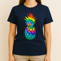 Colorful Dyed Pineapple T-Shirt