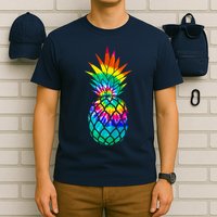 Colorful Dyed Pineapple T-Shirt