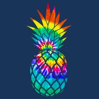 Colorful Dyed Pineapple T-Shirt