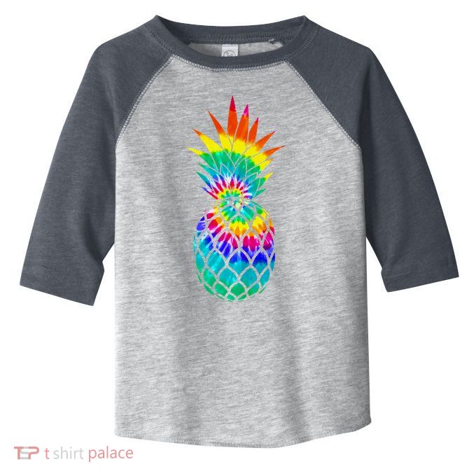 Colorful Dyed Pineapple Toddler Fine Jersey T-Shirt