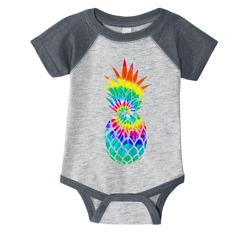 Colorful Dyed Pineapple Infant Baby Jersey Bodysuit