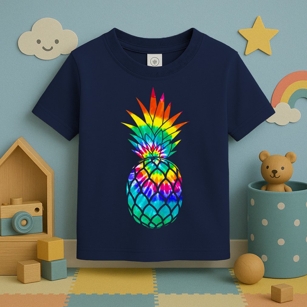 Colorful Dyed Pineapple Toddler T-Shirt