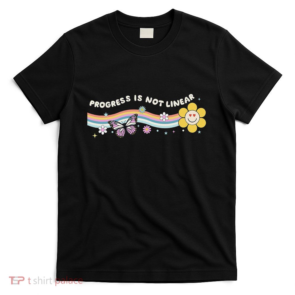 Progress Is Not Linear Retro Special Ed Teacher T-Shirt