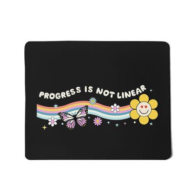 Progress Is Not Linear Retro Special Ed Teacher Mousepad
