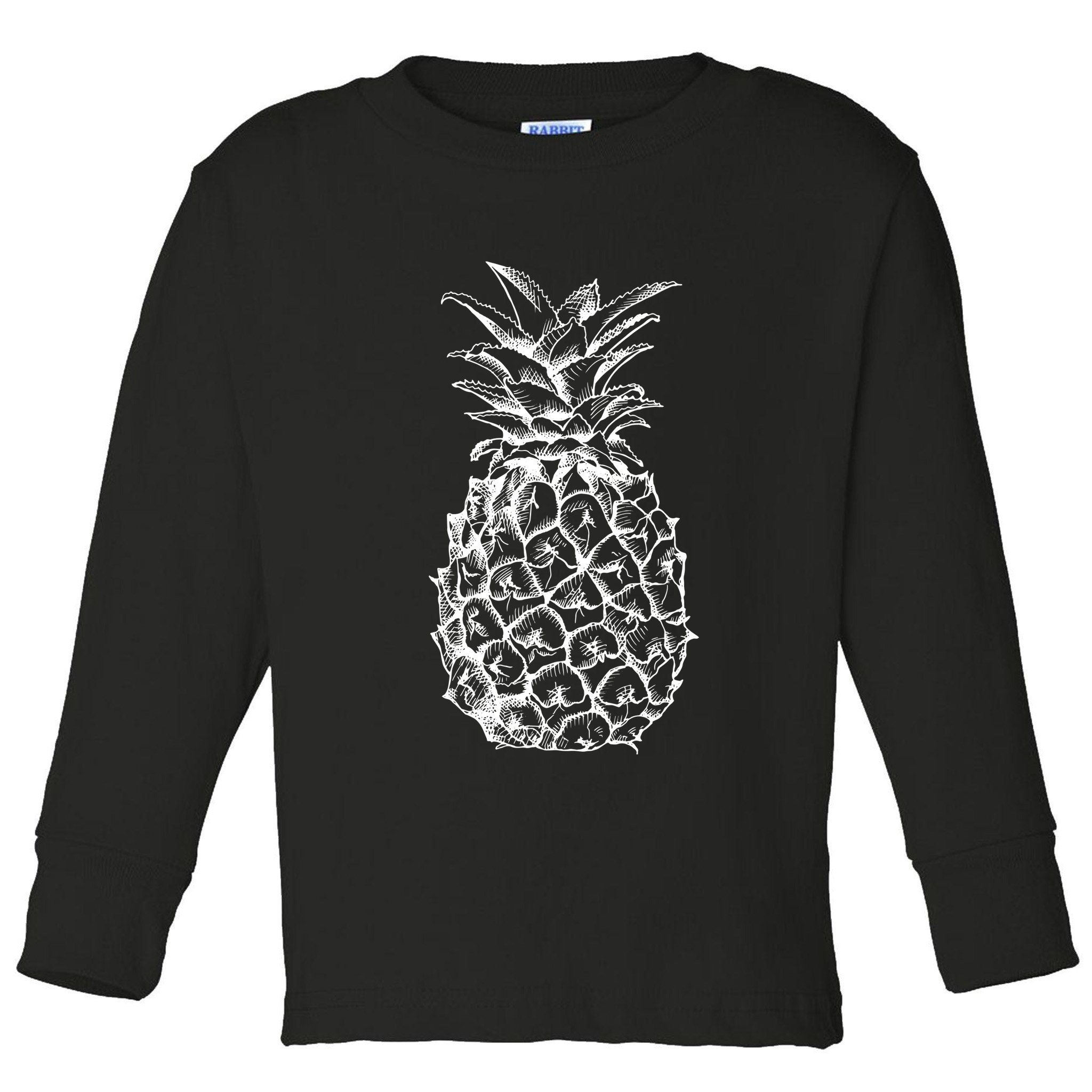 Simple Pineapple Toddler Long Sleeve Shirt
