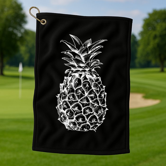Simple Pineapple Golf Towel