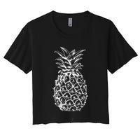 Simple Pineapple Women's Crop Top Tee