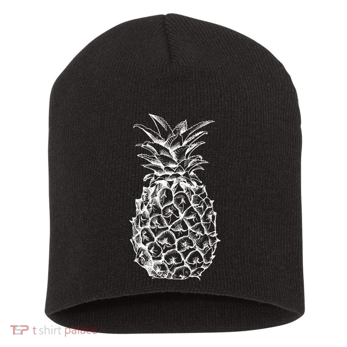 Simple Pineapple Short Acrylic Beanie
