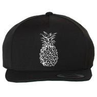Simple Pineapple Wool Snapback Cap