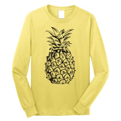 Simple Pineapple Long Sleeve Shirt