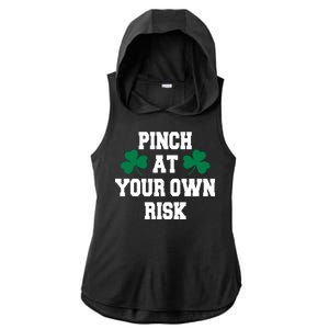 Pinch at your own risk Ladies PosiCharge Tri-Blend Wicking Draft Hoodie Tank