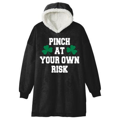 Pinch at your own risk Hooded Wearable Blanket
