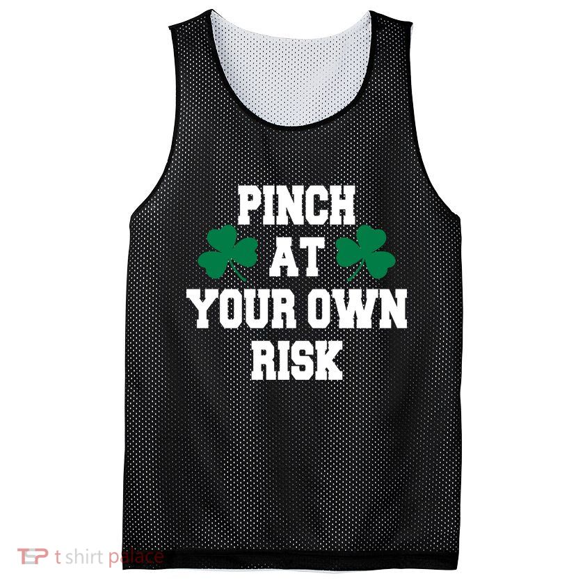 Pinch at your own risk Mesh Reversible Basketball Jersey Tank
