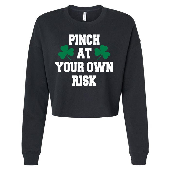 Pinch at your own risk Cropped Pullover Crew