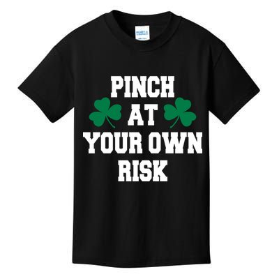 Pinch at your own risk Kids T-Shirt