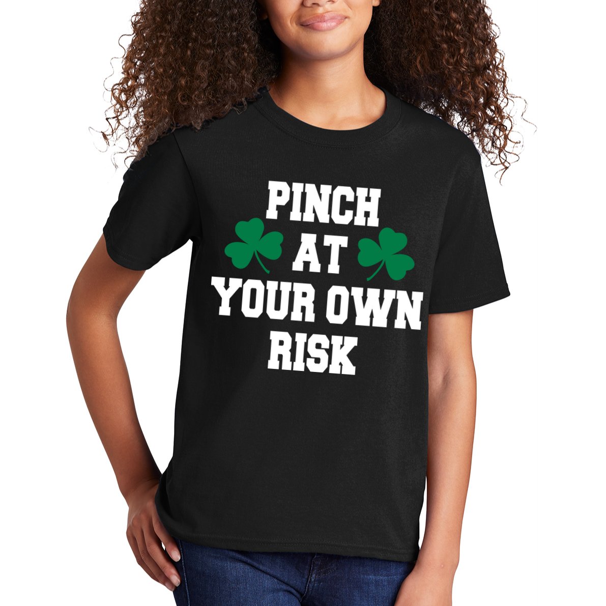 Pinch at your own risk Kids T-Shirt