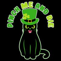 Pinch Me And Die St. Patrick's Day Cat Sweatshirt
