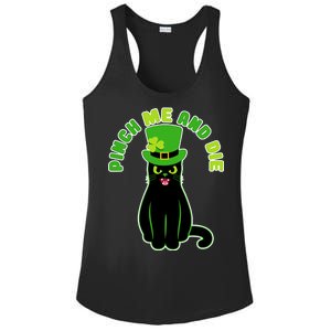 Pinch Me And Die St. Patrick's Day Cat Ladies PosiCharge Competitor Racerback Tank