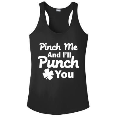 Pinch Me And I'll Punch You Ladies PosiCharge Competitor Racerback Tank