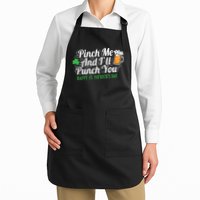 Pinch Me And I'll Punch You St Patrick's Day Apron