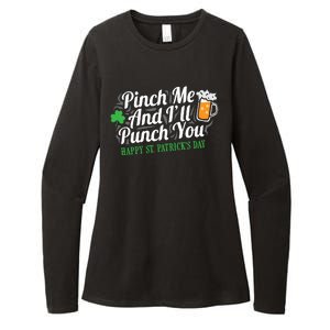 Pinch Me And I'll Punch You St Patrick's Day Womens CVC Long Sleeve Shirt