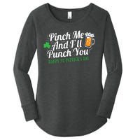 Pinch Me And I'll Punch You St Patrick's Day Women's Perfect Tri Tunic Long Sleeve Shirt