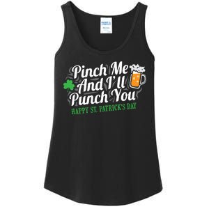 Pinch Me And I'll Punch You St Patrick's Day Ladies Essential Tank