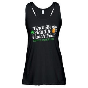 Pinch Me And I'll Punch You St Patrick's Day Ladies Essential Flowy Tank