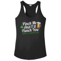 Pinch Me And I'll Punch You St Patrick's Day Ladies PosiCharge Competitor Racerback Tank