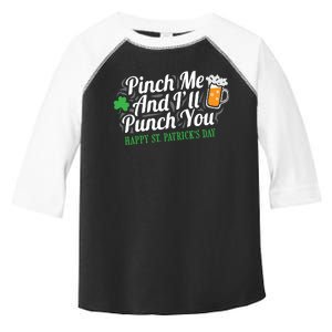 Pinch Me And I'll Punch You St Patrick's Day Toddler Fine Jersey T-Shirt