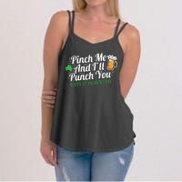 Pinch Me And I'll Punch You St Patrick's Day Women's Strappy Tank