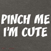 Pinch Me I'm Cute Cotton Canvas Backpack