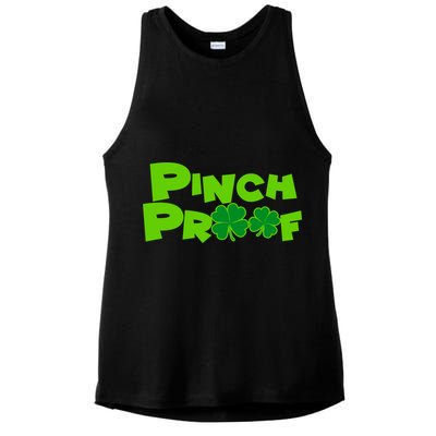 Pinch Proof Irish Shamrocks Ladies PosiCharge Tri-Blend Wicking Tank