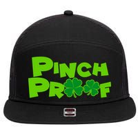 Pinch Proof Irish Shamrocks 7 Panel Mesh Trucker Snapback Hat
