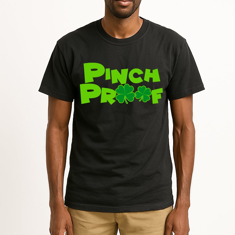 Pinch Proof Irish Shamrocks Tall T-Shirt