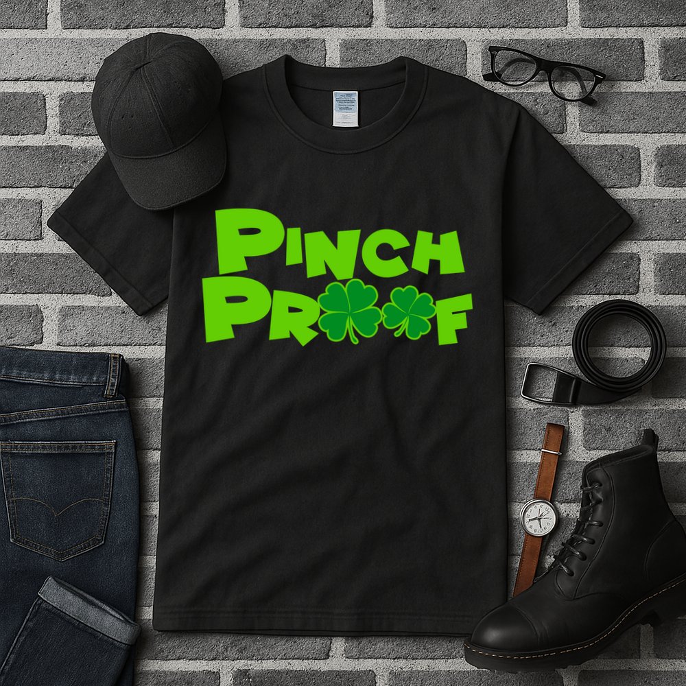 Pinch Proof Irish Shamrocks Tall T-Shirt