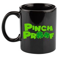Pinch Proof Irish Shamrocks 11oz C Handle Ceramic Mug