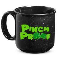 Pinch Proof Irish Shamrocks 15oz Campfire Ceramic Mug